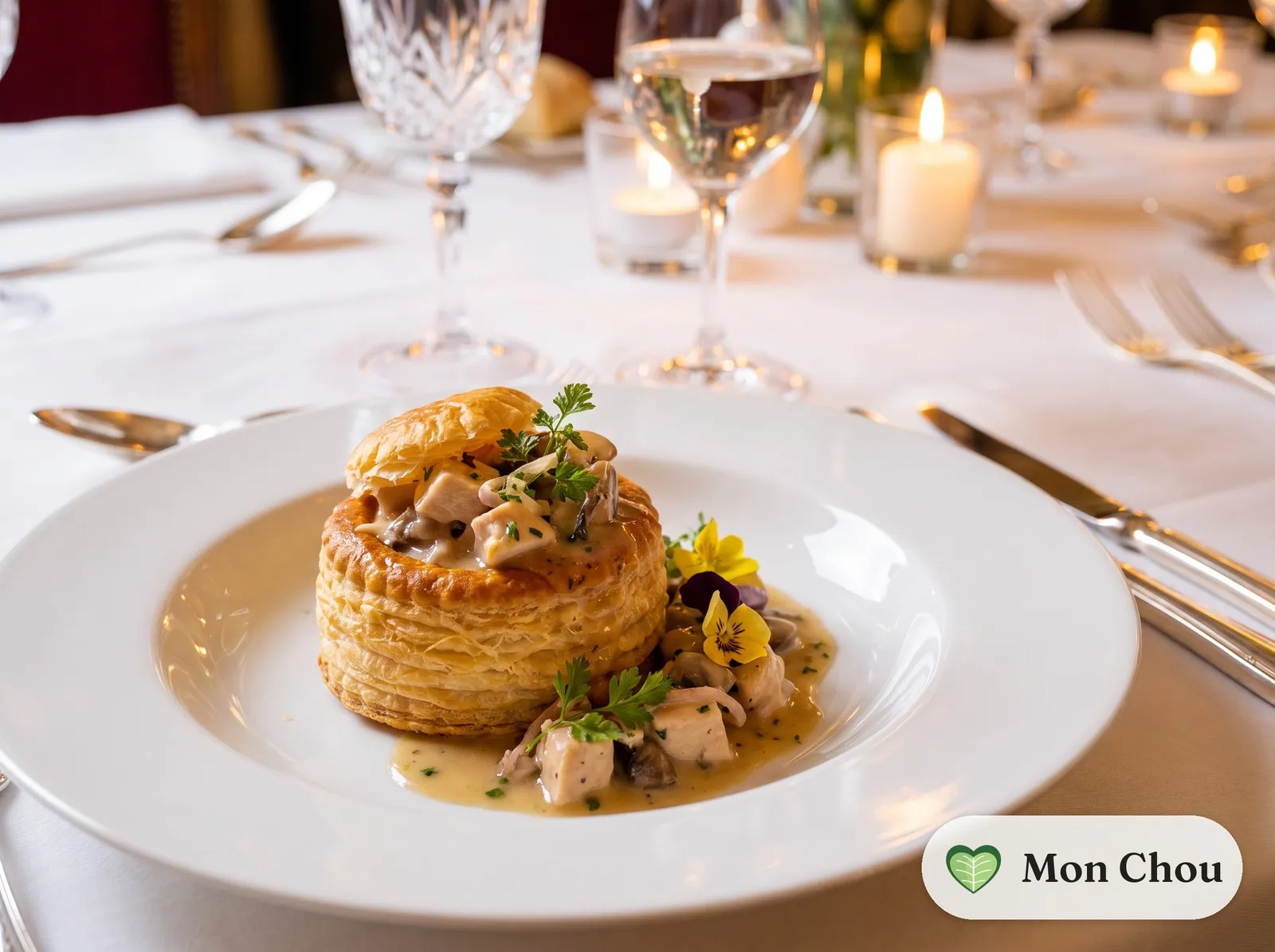 Hühnchen-Pilz-Vol-au-vent