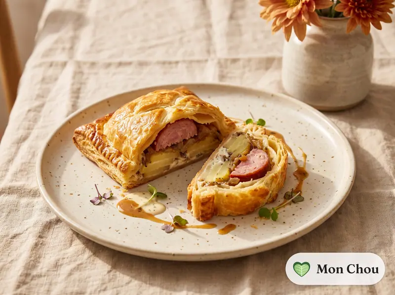 Feuilleté de saucisse de Morteau