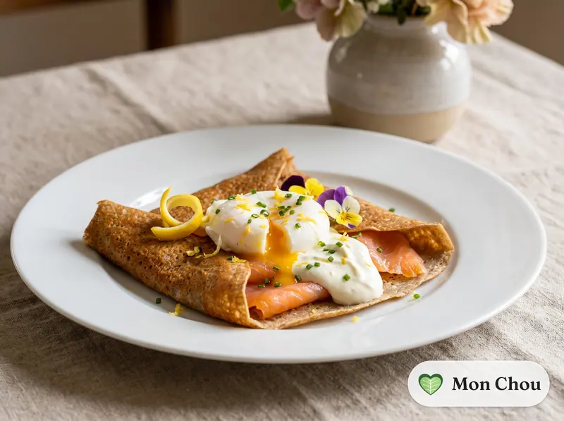 Galette de sarrasin au saumon fumé