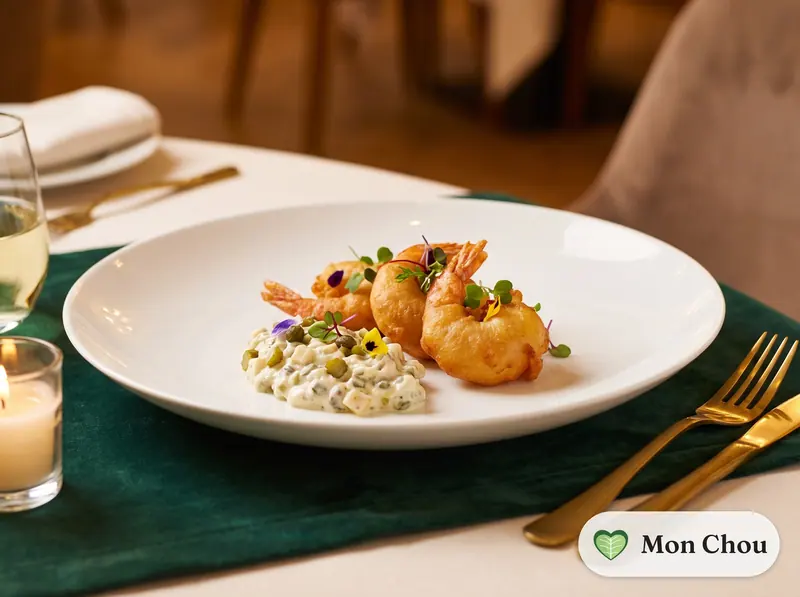 Beignets de crevettes sauce tartare