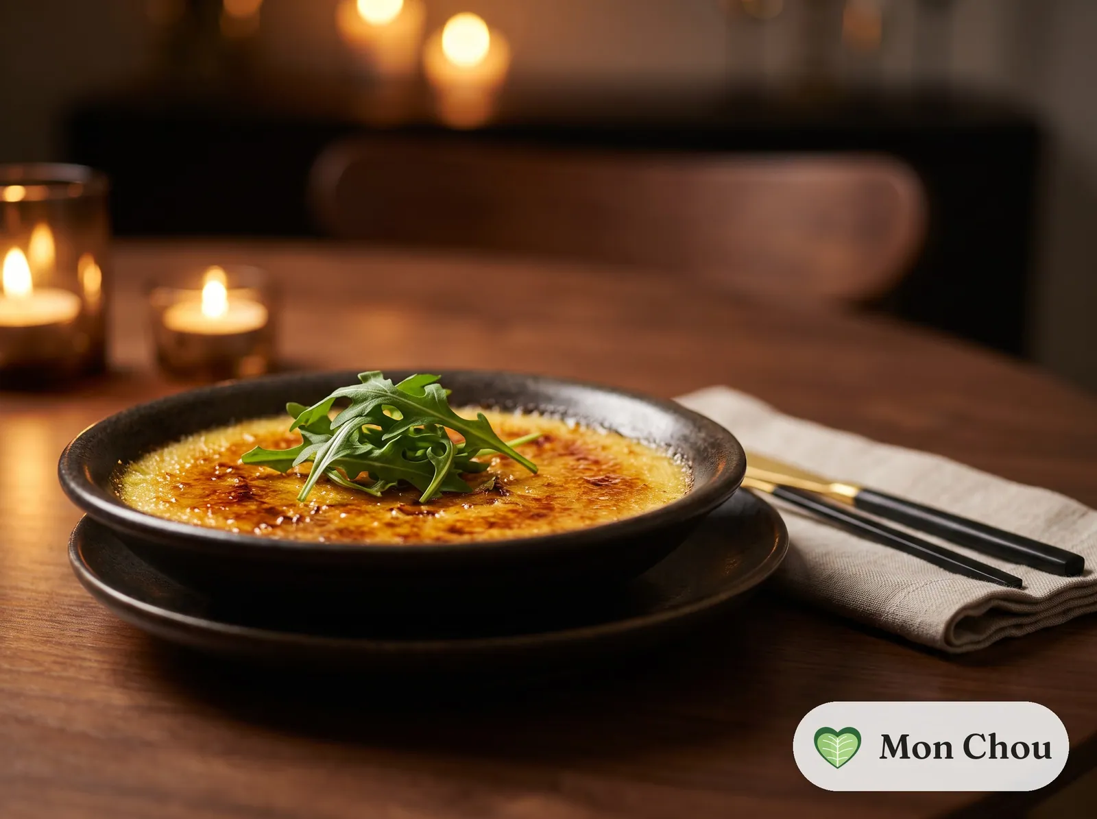 Crème brûlée au parmesan