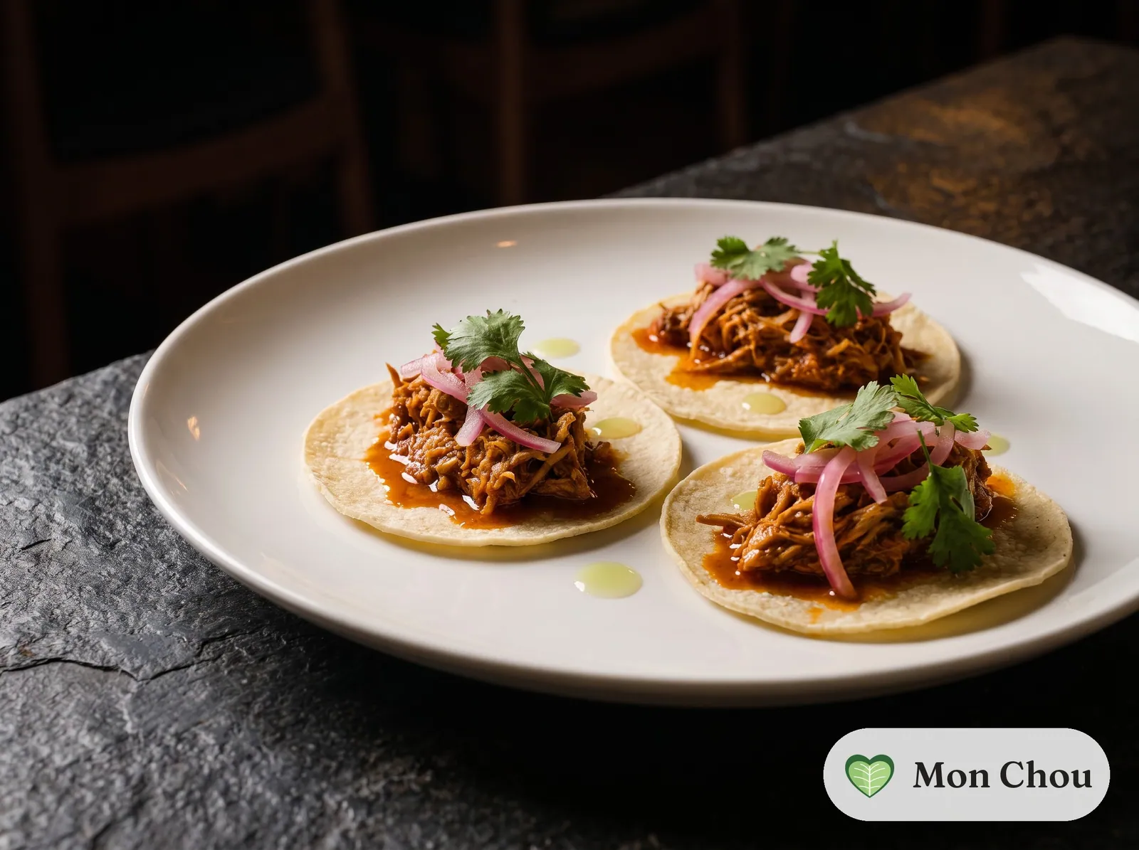 Mini pork tacos cochinita style