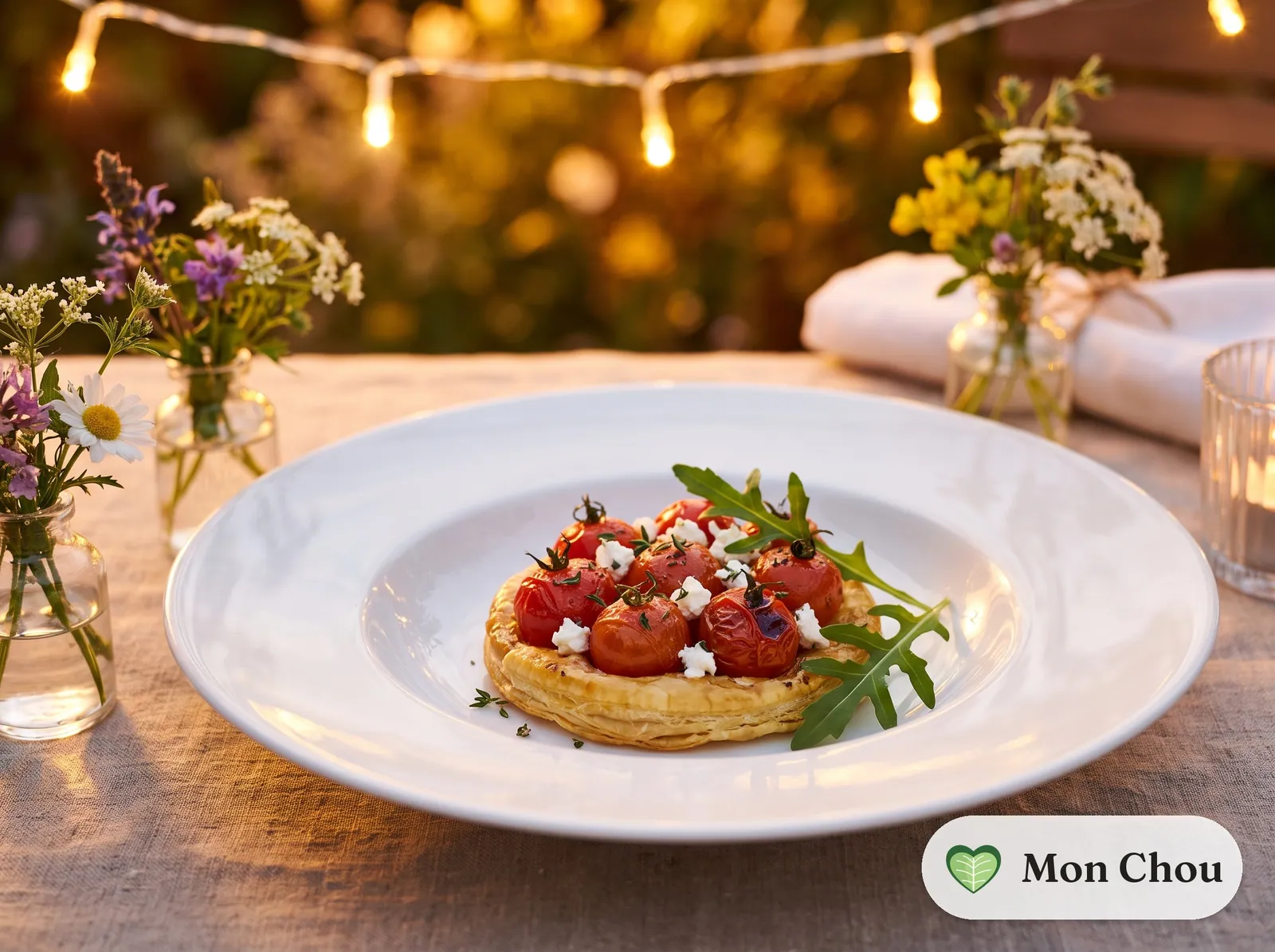Tarte tatin de tomates cerises
