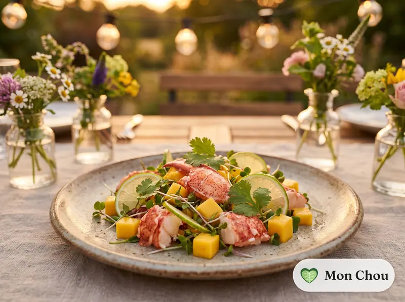 Salade de homard et mangue