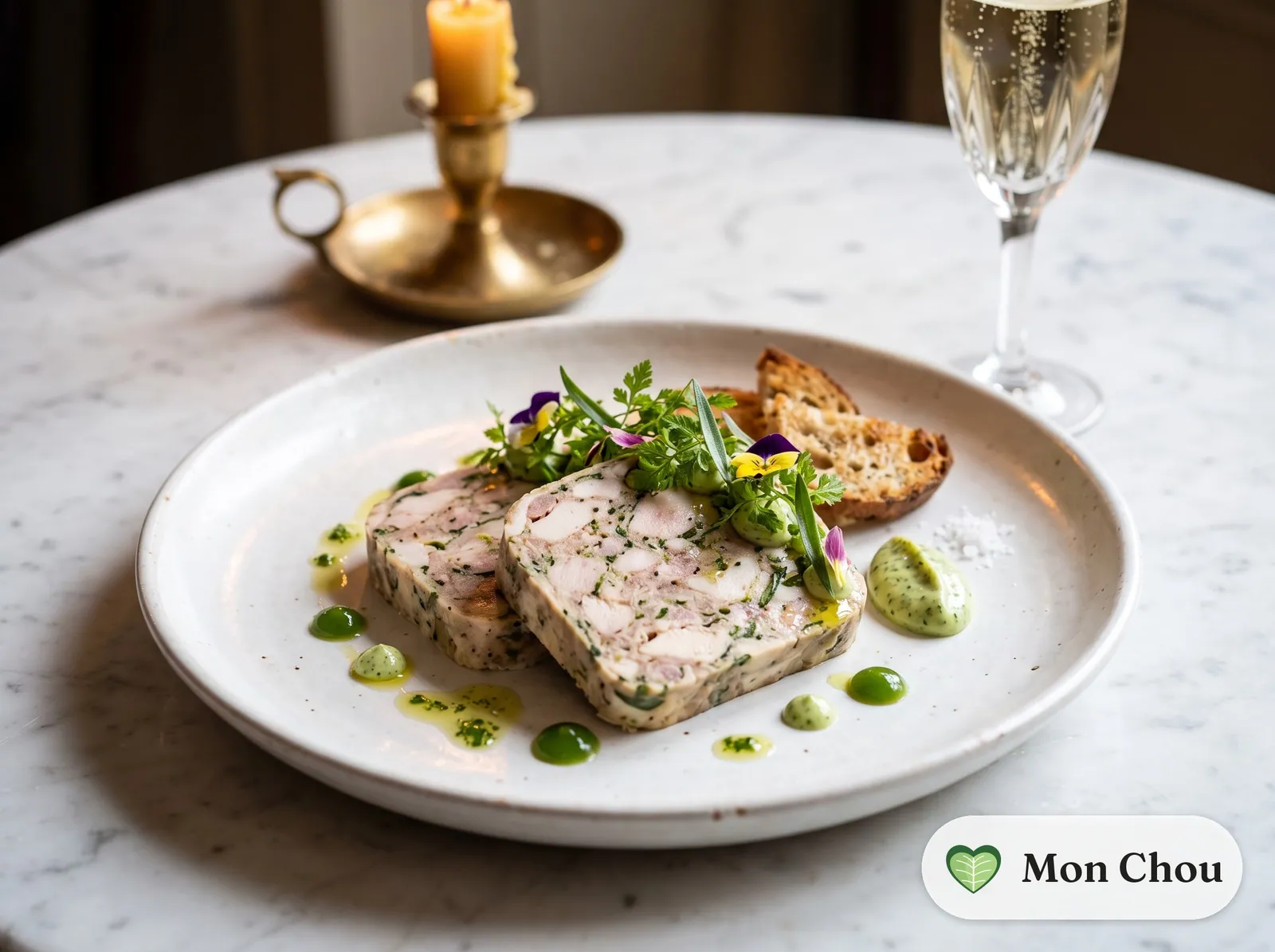 Terrine de poulet aux herbes