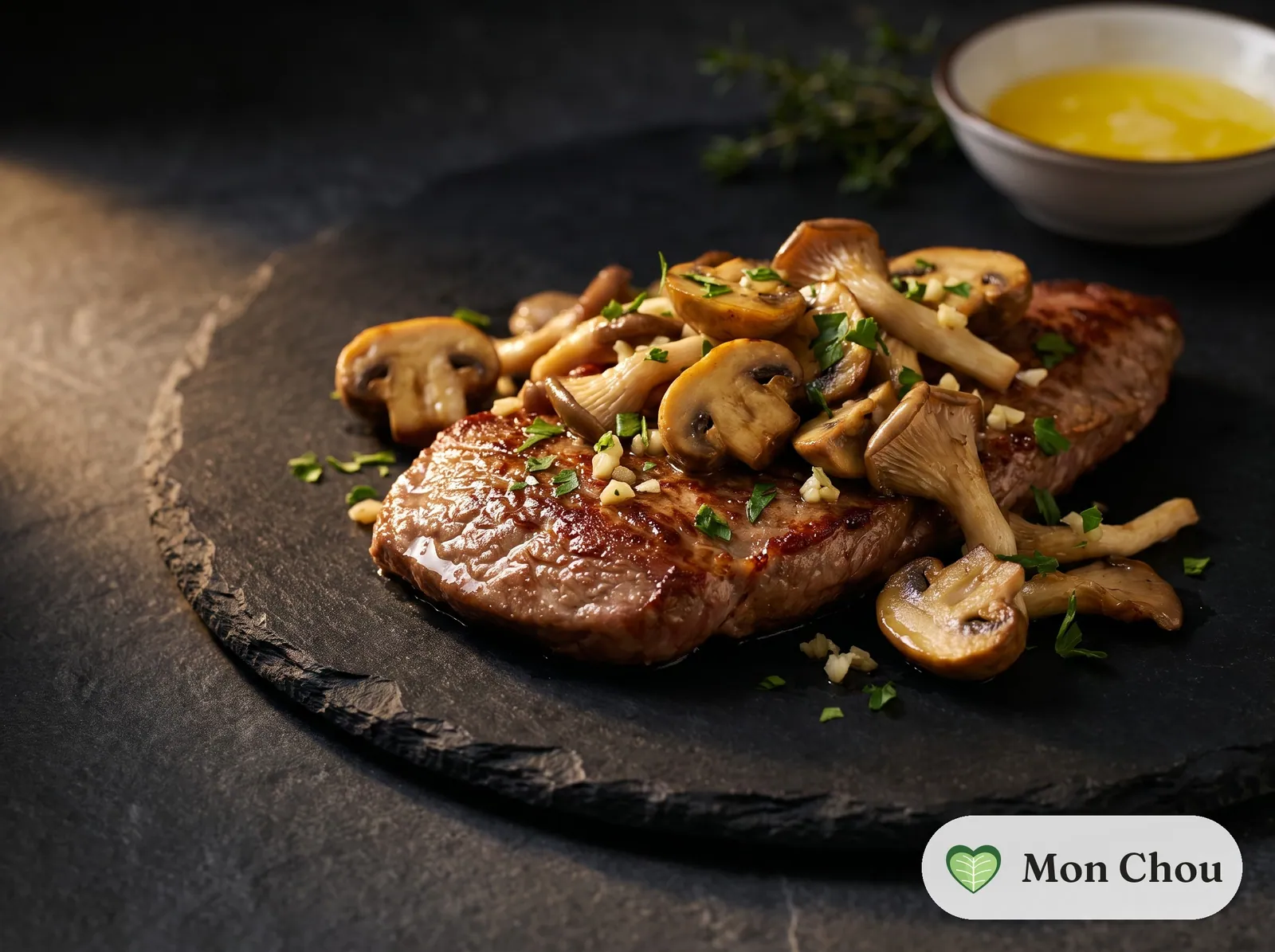 Iberico Pluma vom Schwein mit Pilzpfanne