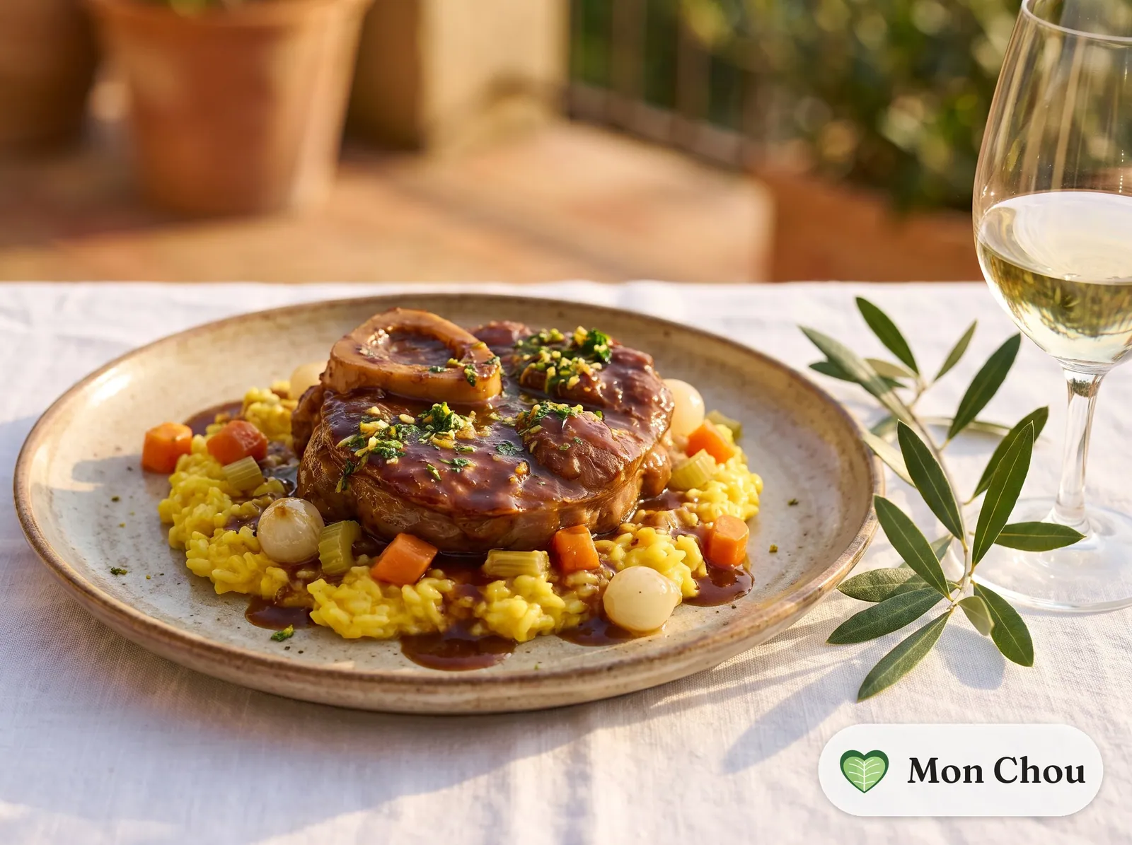Osso buco de veau à la milanaise