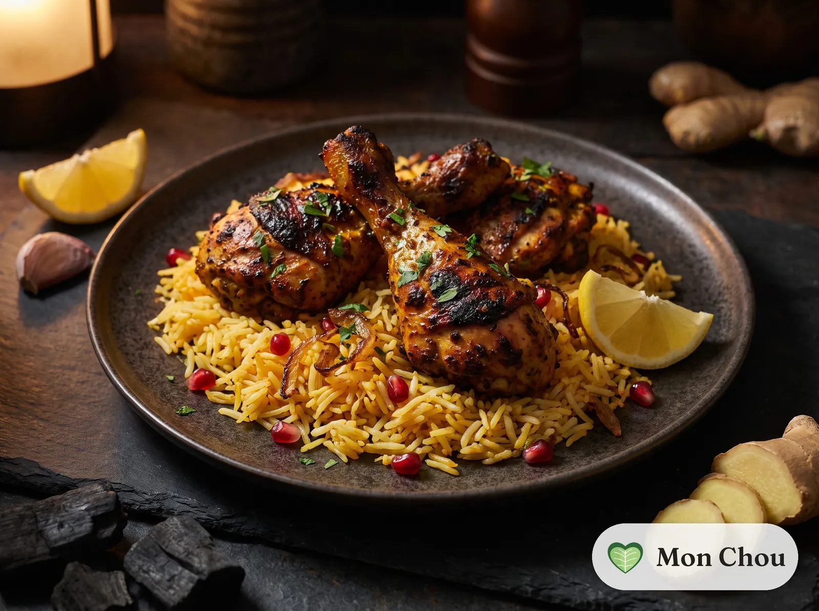 Tandoori Hähnchen mit Basmatireis