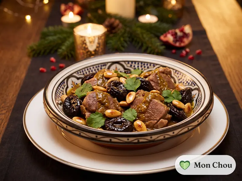 Lamb tagine with prunes and almonds