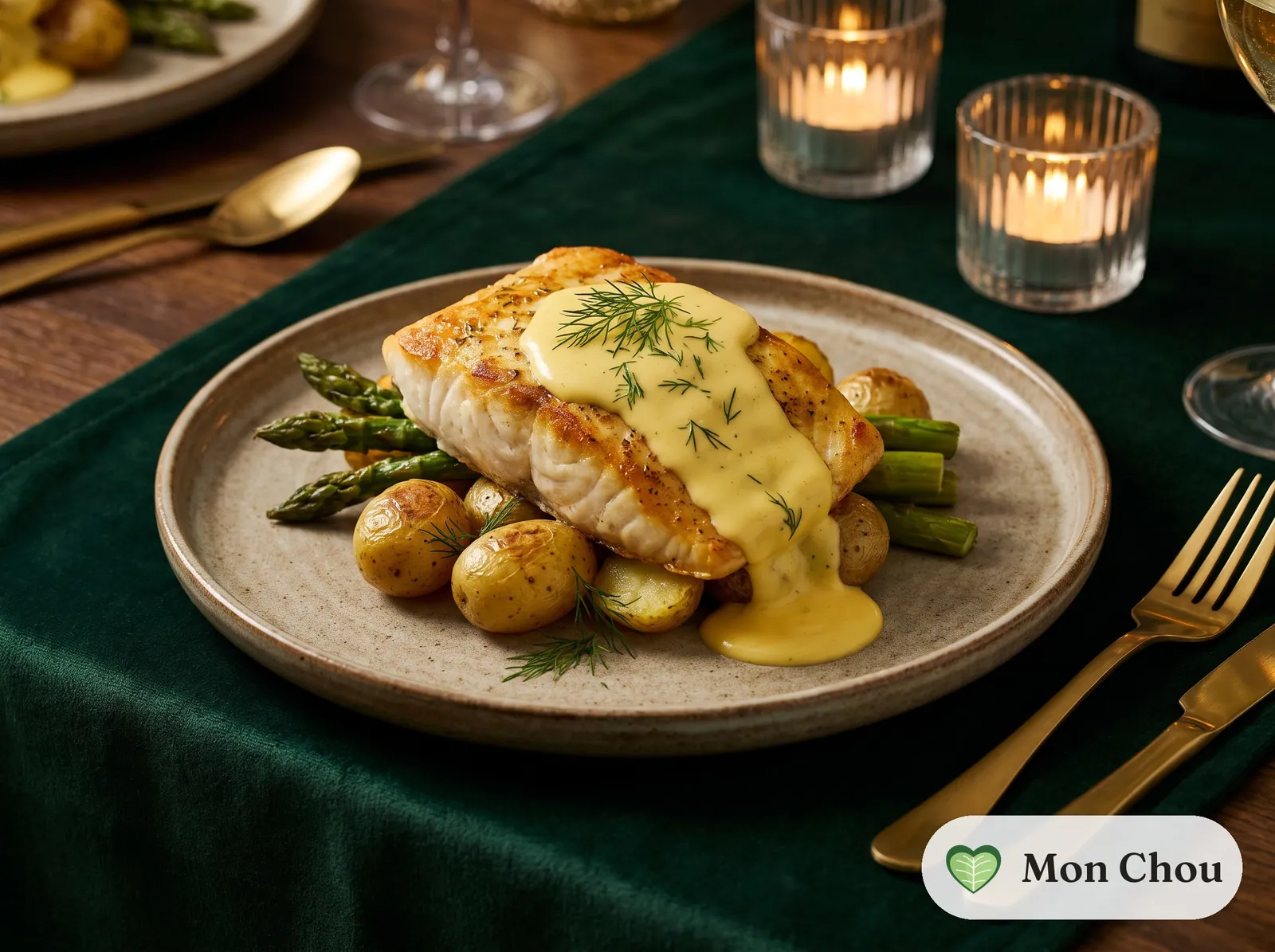 Turbot sauce hollandaise