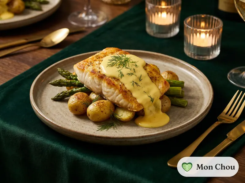Turbot sauce hollandaise
