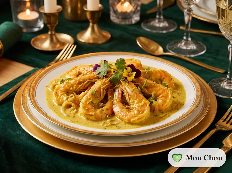Curry de crevettes au lait de coco