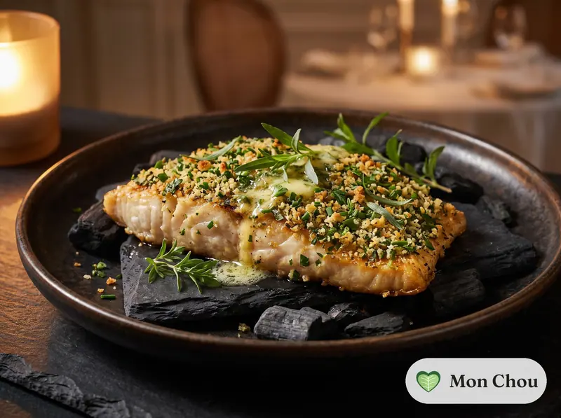 Filet de maigre rôti aux herbes