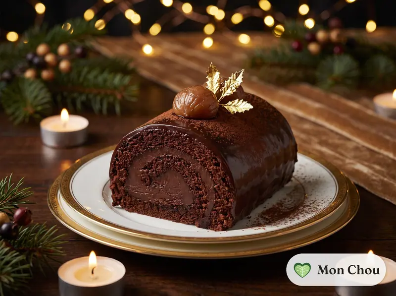 Bûche de Noël au chocolat