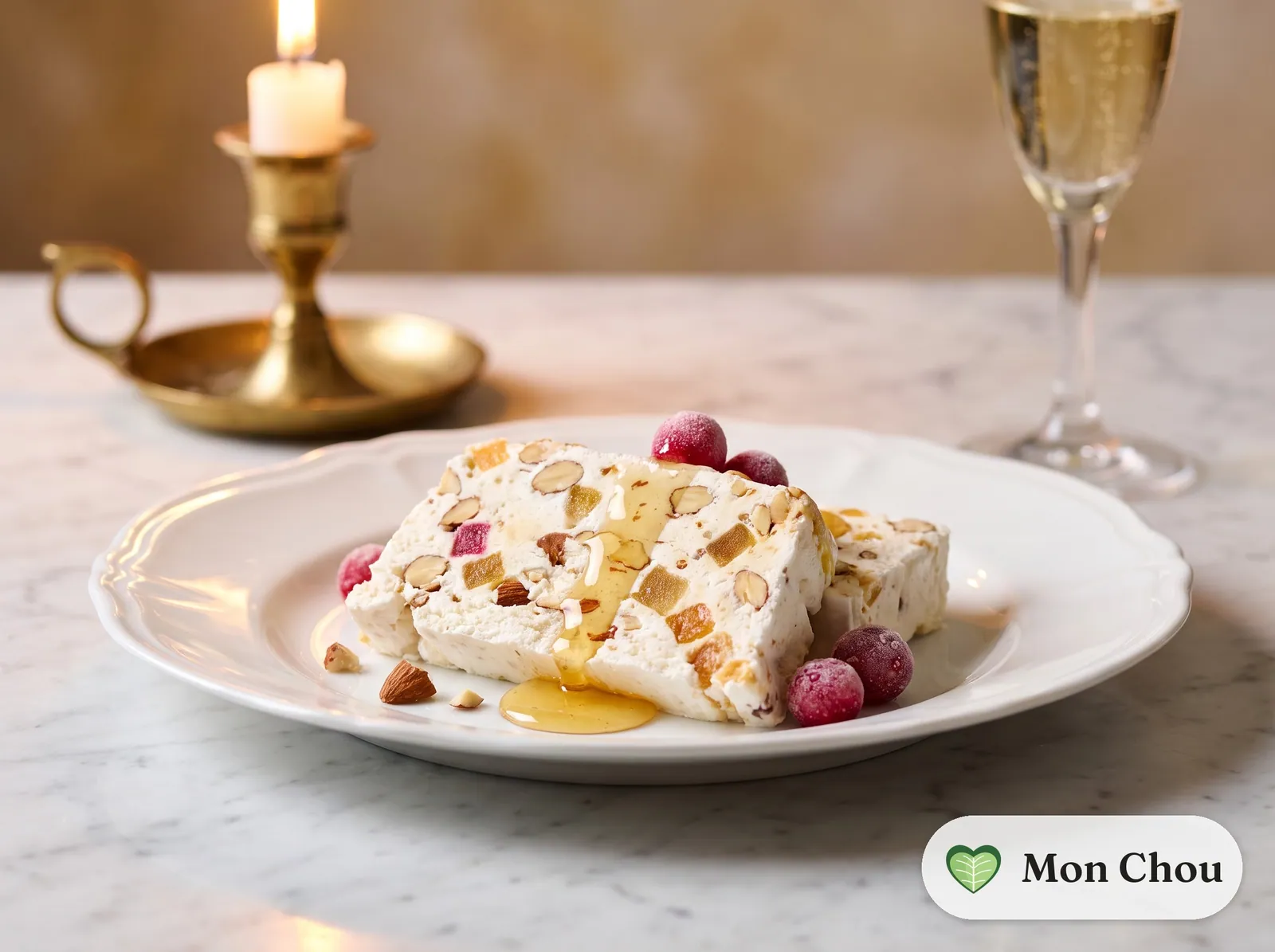 Nougat glacé au miel