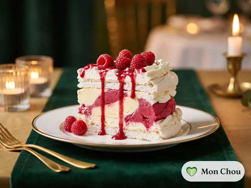 Vacherin glacé framboise