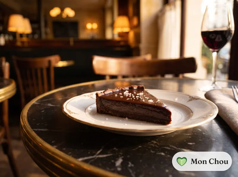 Tarte fine au chocolat et fleur de sel