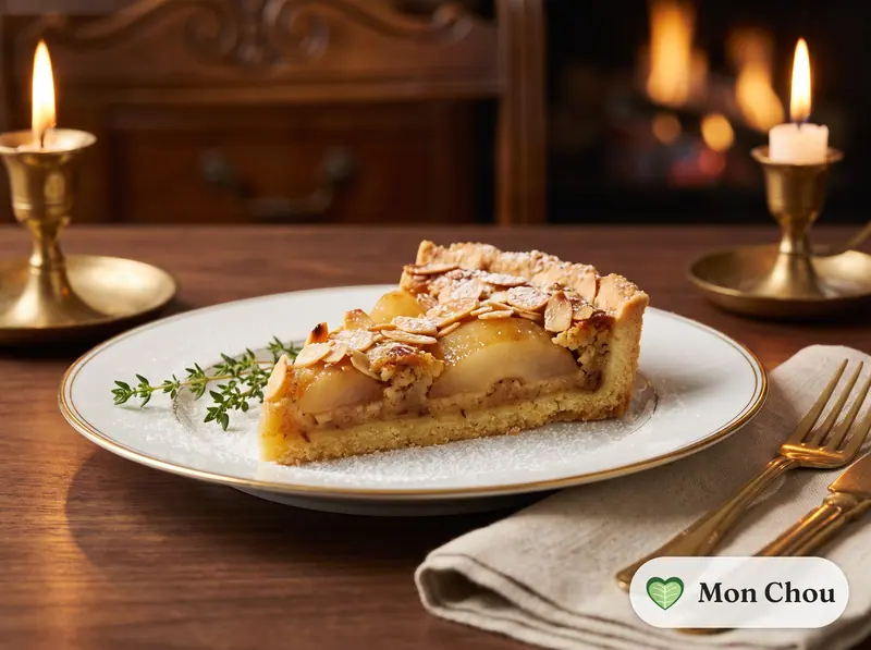 Tarte aux poires amandine