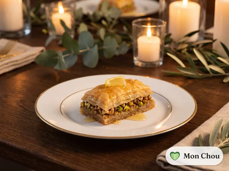 Baklava aux noix et au miel