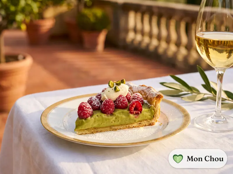 Tarte à la crème de pistache