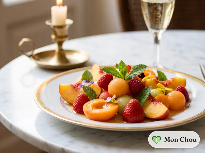 Salade de fruits d&rsquo;été à la menthe