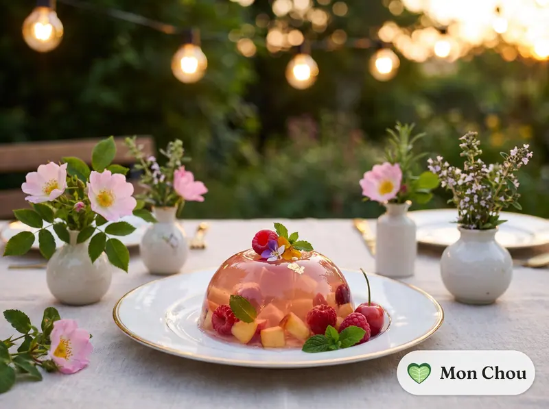 Gelée de rosé aux fruits d&rsquo;été